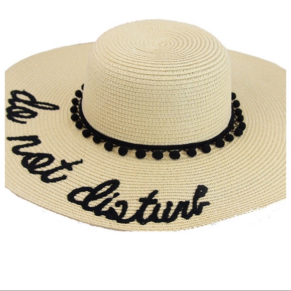 “Do Not Disturb” Floppy Hat.  Ready for the beach! - Picture 3 of 3